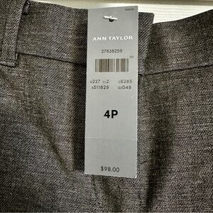 Ann Taylor Charcoal Petite Trousers